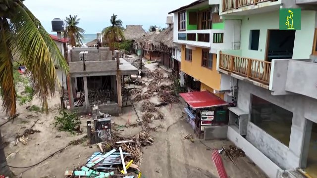 Erick pierde fuerza mientras avanza sobre México tras dejar daños materiales