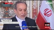 L'Iran écarte toute négociation avec Washington tant que les attaques israéliennes perdurent