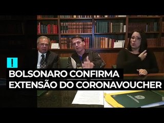 Bolsonaro confirma extensão do auxílio emergencial