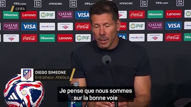 Simeone : Nous sommes sur la bonne voie