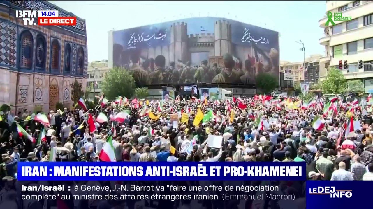 Iran: des milliers de manifestants à Téhéran contre Israël selon la télévision iranienne