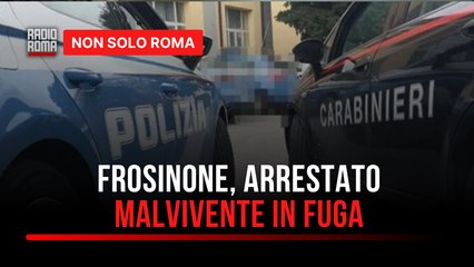 Frosinone, deruba due donne e semina il panico braccato e arrestato malvivente in fuga