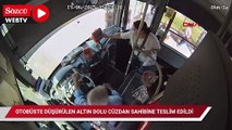 Otobüste düşürülen altın dolu cüzdan sahibine teslim edildi