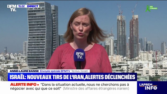 Guerre Iran/Israël: alertes déclenchées dans la quasi-totalité du territoire hébreu après des tirs iraniens