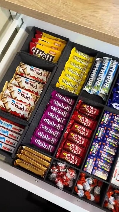 Asmr Snacks drawer restock