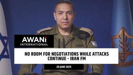 No room for negotiations while attacks continue - Iran FM