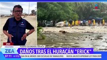 Erick deja un muerto y múltiples daños en Oaxaca