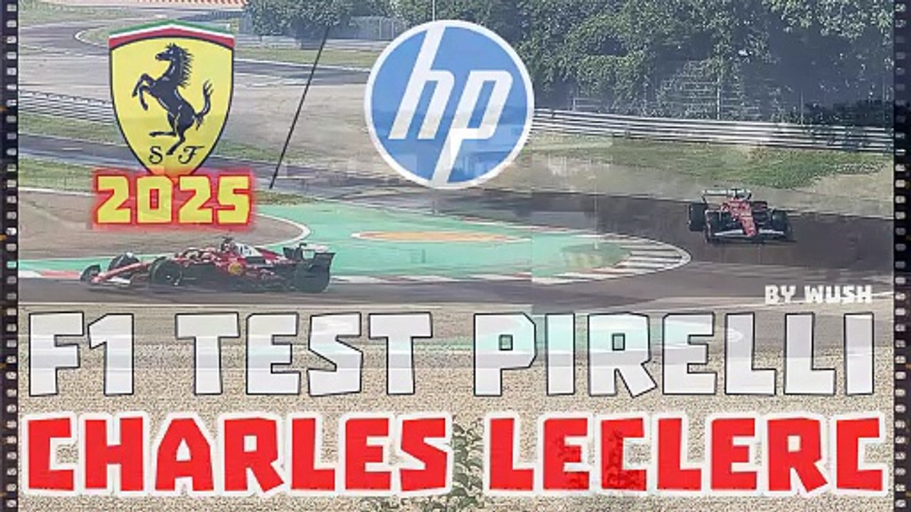 F1 2025 Rainy test in Fiorano with Charles Leclerc - Ferrari test Pirelli sulla pista di Fiorano