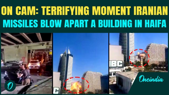 Iran’s Ballistic Missiles SMASH Haifa; TERRIFYING FOOTAGE Shows Explosions Rip Through Building