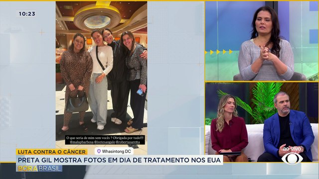 Preta Gil mostra fotos do tratamento nos Estados Unidos