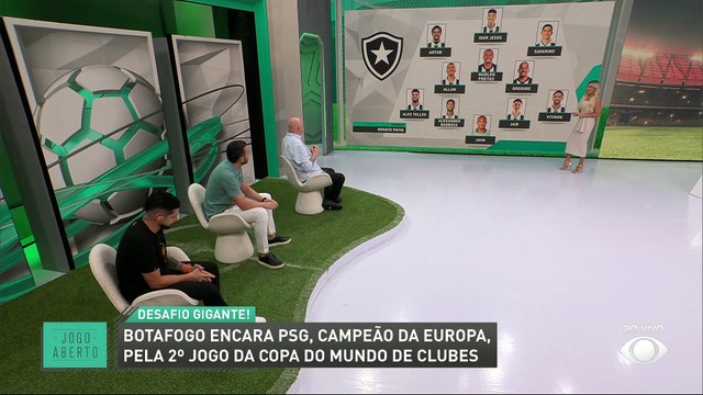 Veja as prováveis escalações de PSG e Botafogo; comentaristas opinam