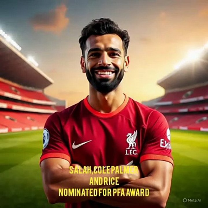 Salah, Palmer and Rice nominated for PFA award