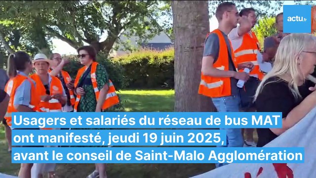 Usagers et salariés du réseau de bus interpellent les élus de Saint-Malo Agglomération