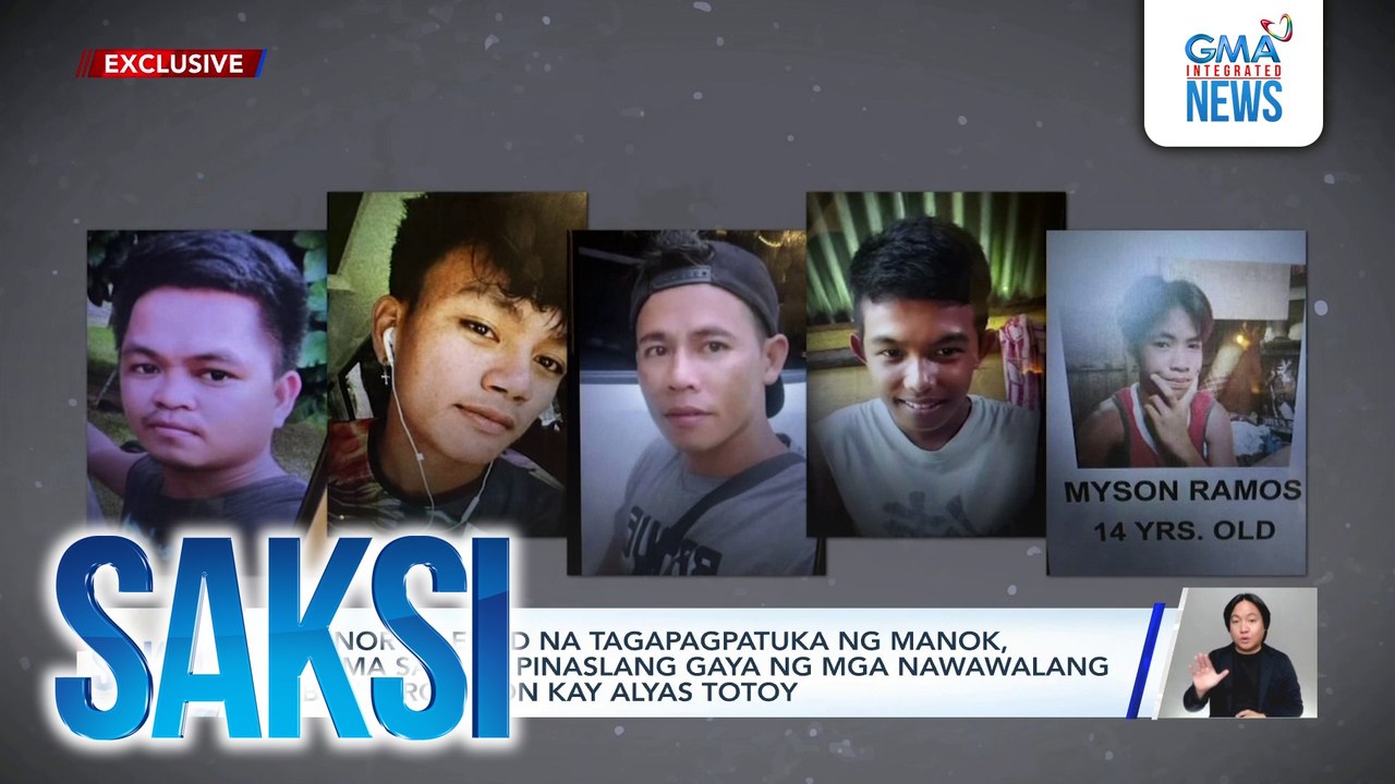 2 menor de edad na tagapagpatuka ng manok, kasama sa mga pinaslang gaya ng mga nawawalang sabungero, ayon kay alyas Totoy | Saksi