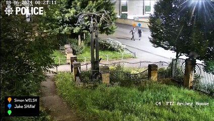 Watch the moment murderers walk away after Rotherham stabbing