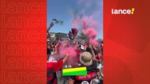 Torcida do Chelsea filma festa dos flamenguistas na Filadélfia