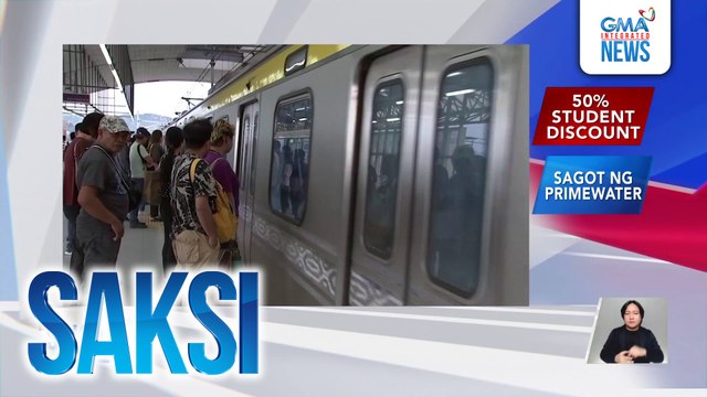 Student discount sa LRT 1, LRT 2, at MRT 3, ginawa ng 50% mula sa dating 20% simula ngayong araw | Saksi