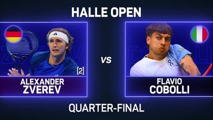 Zverev battles past Cobolli in Halle last eight