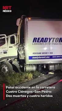 Un trágico ch0que entre un camión de pasajeros y uno de carga dejó como saldo dos personas sin v1da y cuatro h3ridas, incluyendo a dos men0res, en la carretera Cuatro Ciénegas–San Pedro.