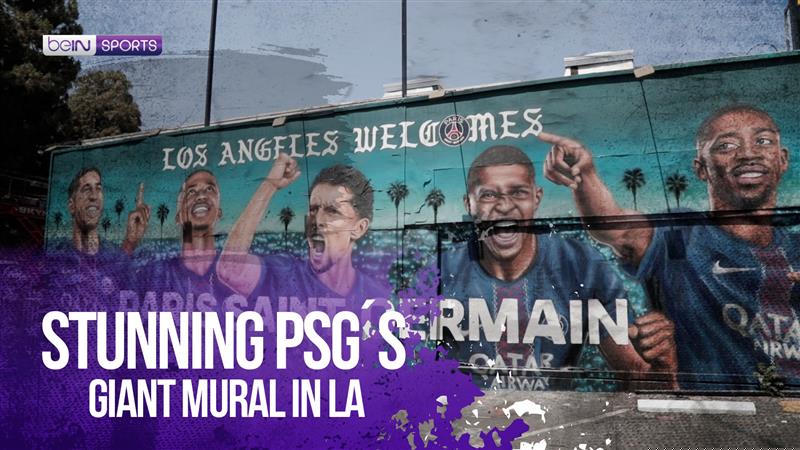 Stunning PSG´s Giant Mural in LA
