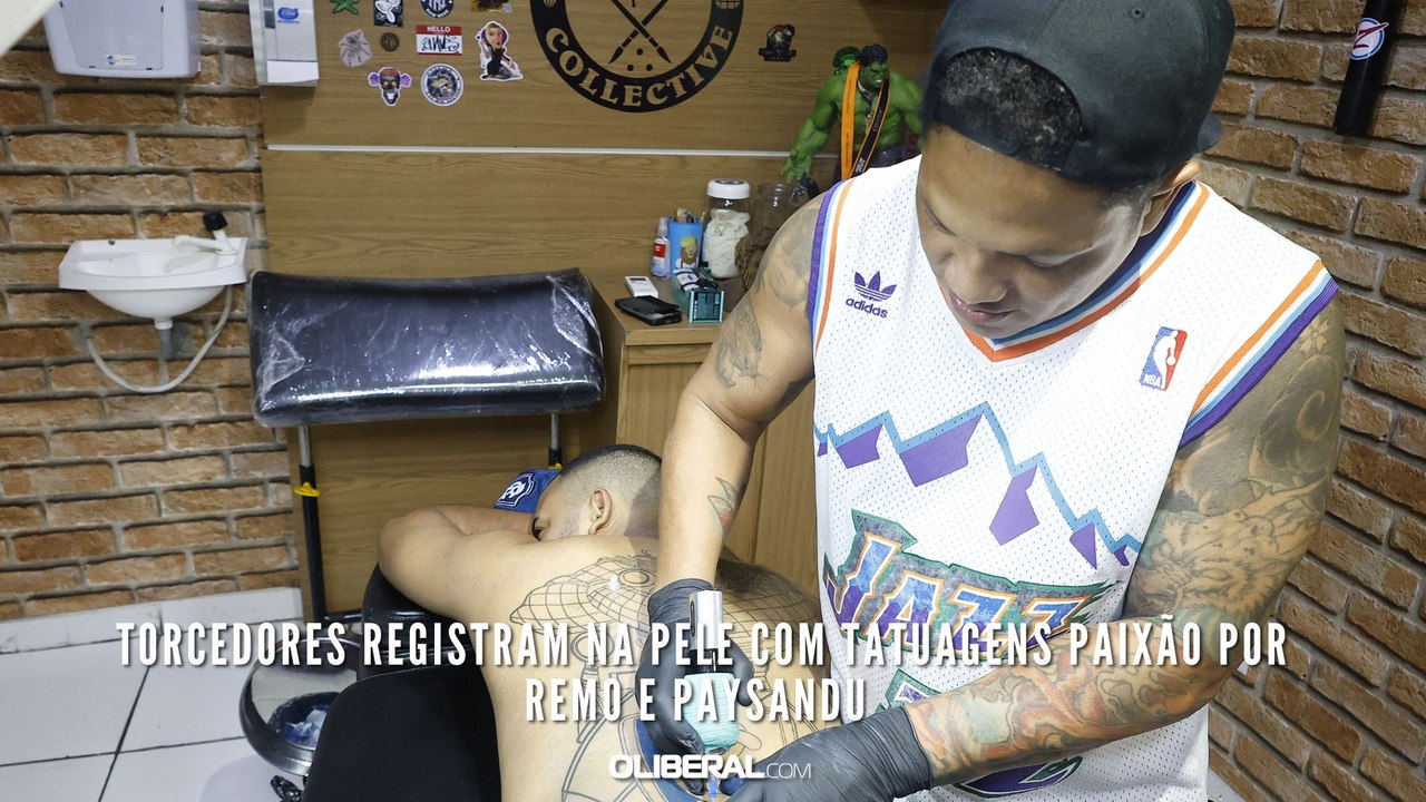 Torcedores registram na pele com tatuagens paixão por Remo e Paysandu