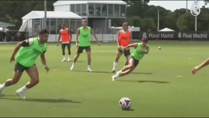 El clip más viral del entreno del Madrid: escuchen a Xabi