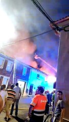 Incendio de una vivienda en Chozas de Arriba