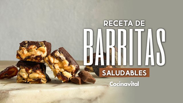 Receta de barritas saludables de Snickers ¡Sin horno!