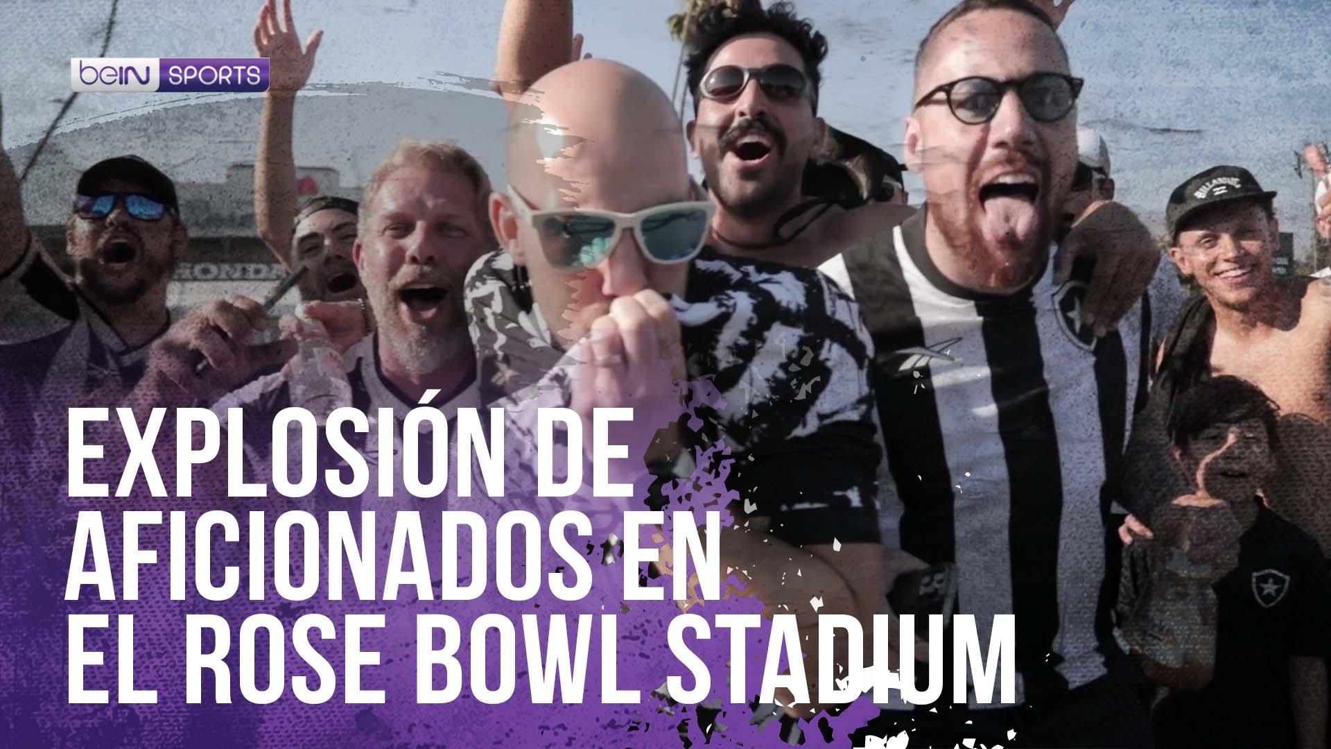 Explosión de aficionados en el Rose Bowl Stadium en el PSG vs Botafogo ...