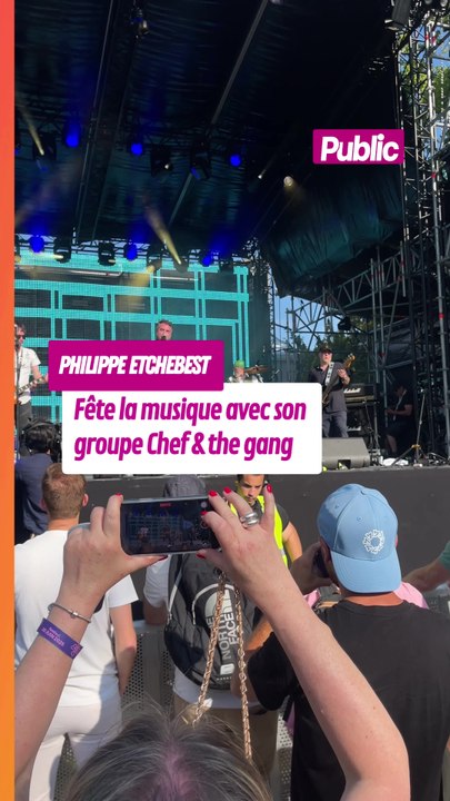 Philippe Etchebest fête la musique avec son groupe "Chef & the gang" #philippeetchebest #fêtedelamusique