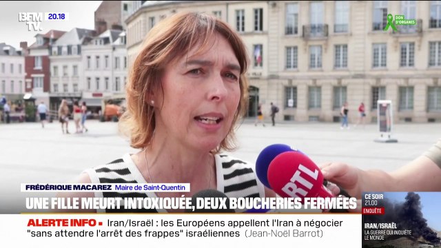 Intoxication alimentaire dans l'Aisne: Si on a un doute (...) on appelle le 15 , alerte la maire de Saint-Quentin