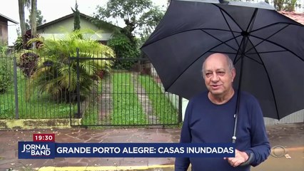 Chuva no RS: casas são inundadas na Grande Porto Alegre