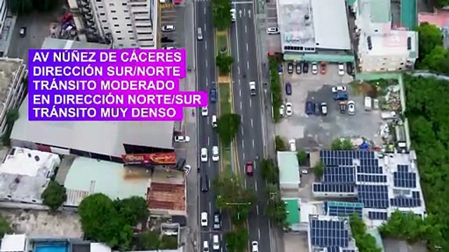 Tránsito con distintas situaciones en la Av. Núñez de Cáceres