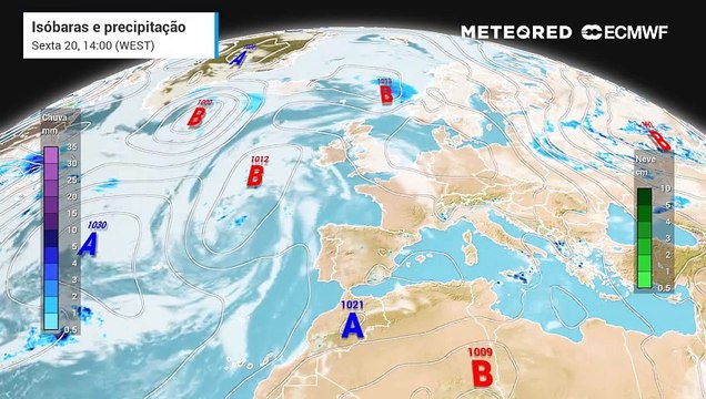 Anticiclone influenciará o estado de tempo nas regiões autónomas portuguesas nos próximos dias