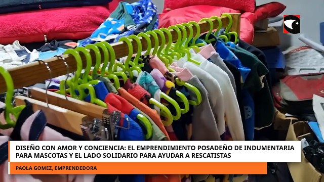 Diseño con amor y conciencia el emprendimiento posadeño de indumentaria para mascotas y el lado solidario para ayudar a rescatistas