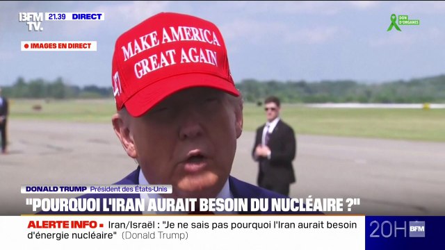 Conflit Iran/Israël: Pourquoi l'Iran aurait besoin du nucléaire ? , déclare Donald Trump