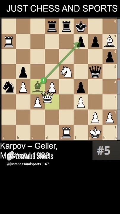 Anatoly Karpov checkmates Geller with a Bishop (1983)