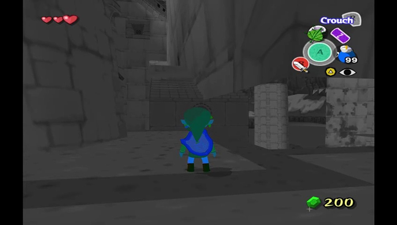 Wind Waker. Actors on side of Hyrule Map test P2