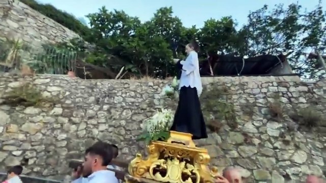 Ravello (SA) - La processione con la statua di San Luigi Gonzaga -1- (20.06.25)
