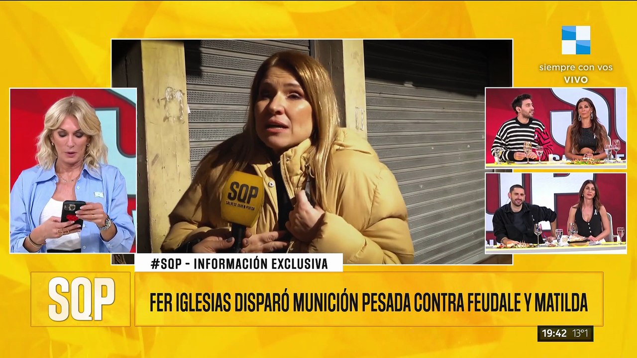 FERNANDA IGLESIAS DISPARÓ MUNICIÓN PESADA CONTRA FEUDALE Y MATILDA