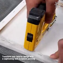 DIY Captivating wall sculpture painting!