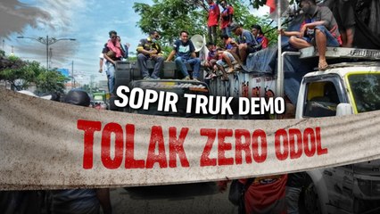 Ribuan Sopir Truk Demo Tolak Zero ODOL