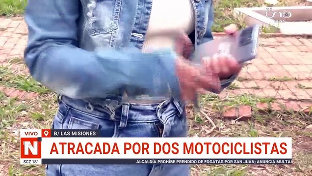 ATRACADA POR DOS PERSONAS EN UNA MOTOCICLETA