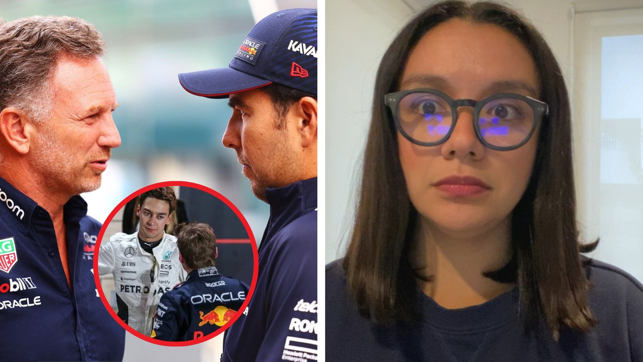 Red Bull y Christian Horner usan a Checo Pérez como pieza clave en la cacería de George Russell