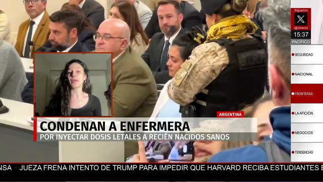 Enfermera de 30 años es condenada a cadena perpetua en Argentina por asesinar bebés