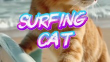 Surfing Cat