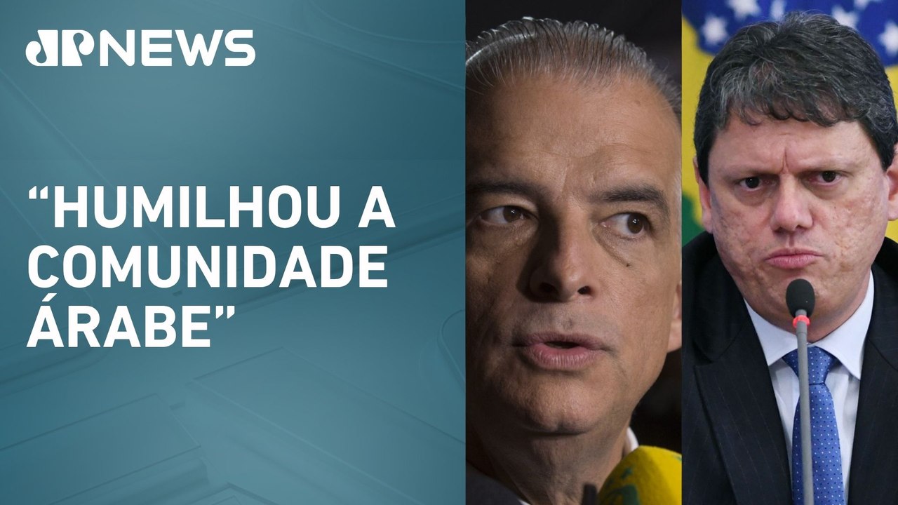 Ministro Marcio França critica Tarcísio de Freitas por carregar bandeira de Israel em evento