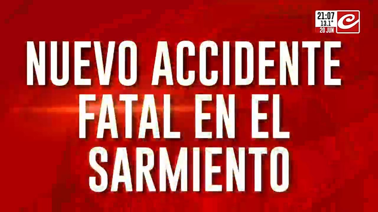 Nuevo accidente fatal en el Sarmiento