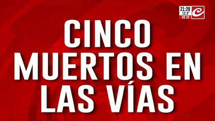 Cinco muertos en las vias