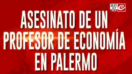 Asesinato de un profesor de economía en Palermo